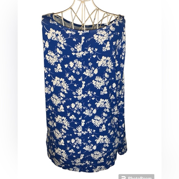 NWT LANE BRYANT FLORAL LONG SLEEVE TUNIC/DRESS. Size 24 - Picture 2 of 9